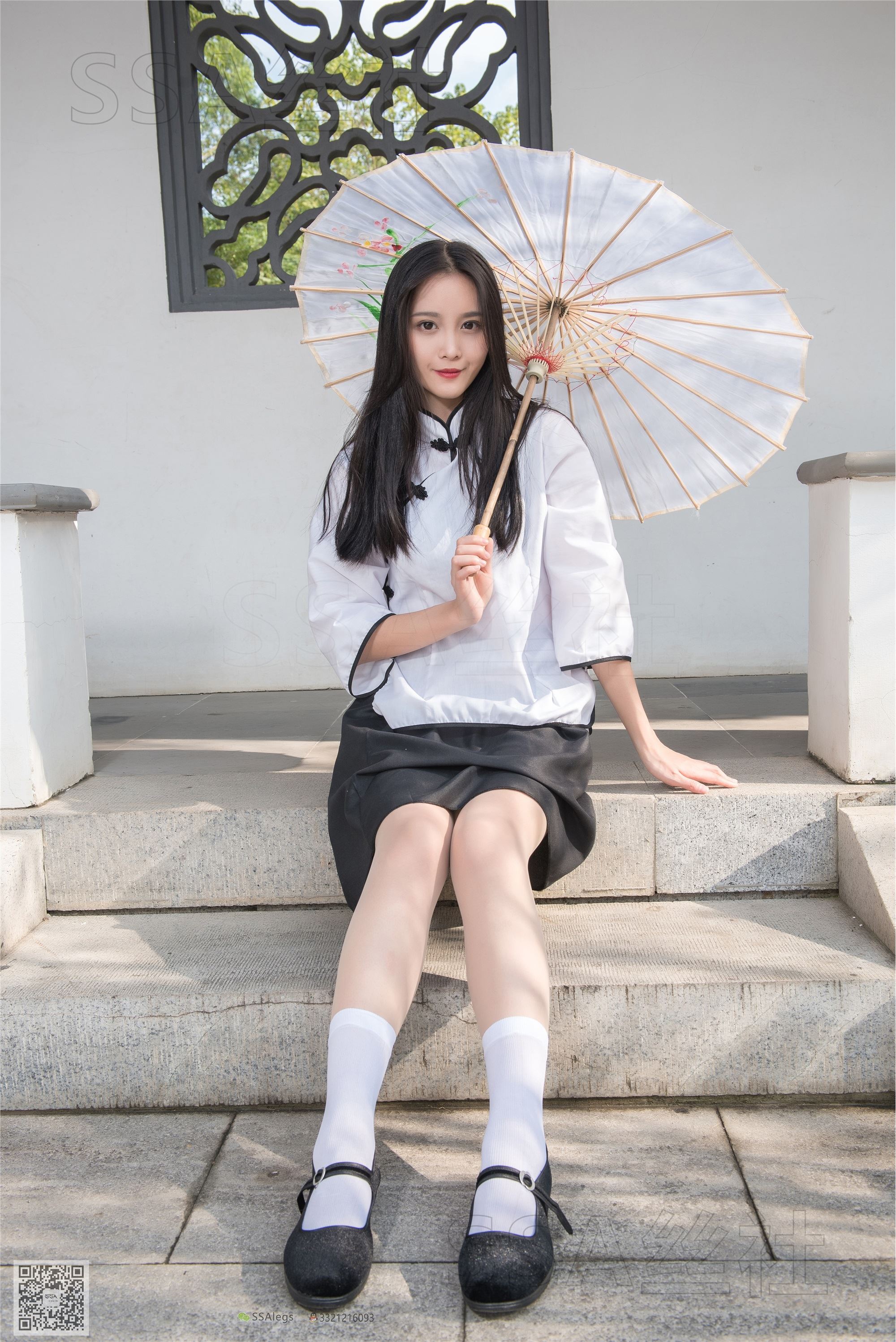 SSA丝社 超清写真 NO.068 君君 民国学妹肉丝白袜